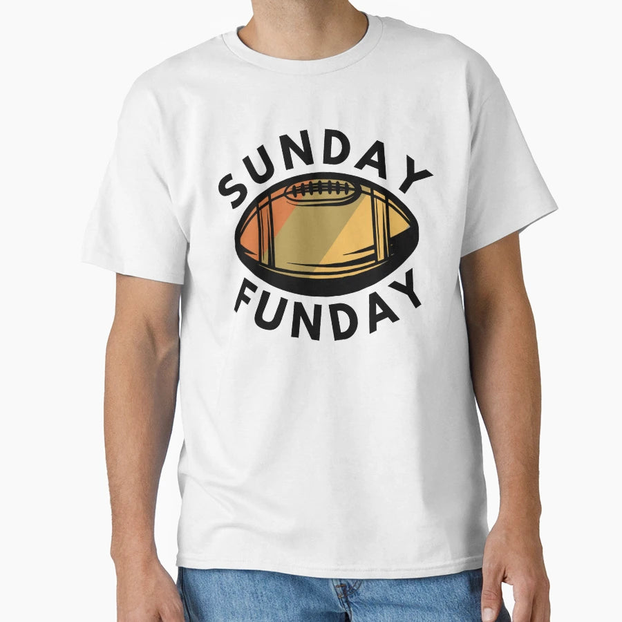 Sunday Funday Football T-Shirt - Novelty Apparel Men Women - T-Shirt, Sweatshirt, Hoodie