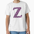 Purple Letter Z Leopard Cheetah T-Shirt - Casual Everyday Wear Unisex - T-Shirt, Sweatshirt, Hoodie
