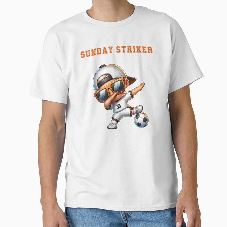 Sunday Striker Funny Weekend Soccer T-Shirt - Fun Novelty Design Men Women - T-Shirt, Sweatshirt, Hoodie