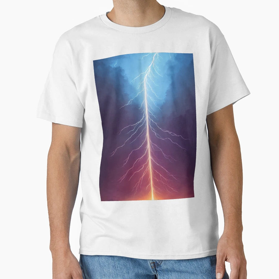 Lightning T-Shirt - Minimalist Print for Adults - T-Shirt, Sweatshirt, Hoodie