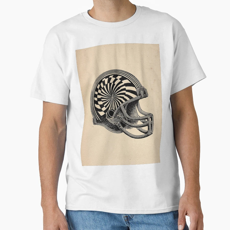 Football Helmet T-Shirt - Unique Graphic Unisex - T-Shirt, Sweatshirt, Hoodie