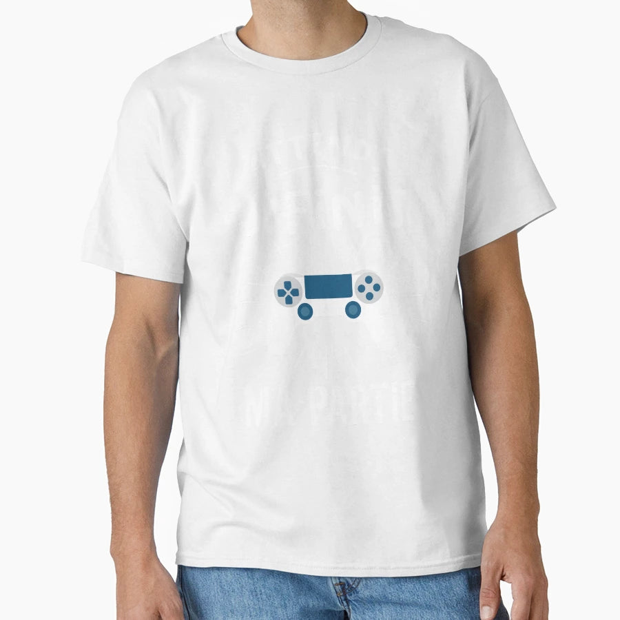 Wait I Finish My Game T-Shirt - Custom Art Print for Adults - T-Shirt, Sweatshirt, Hoodie