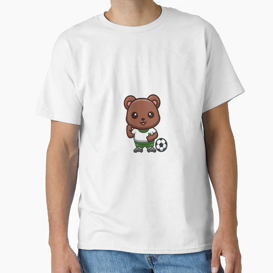 Bear Football Creative Kawaii T-Shirt - Trendy Graphic Unisex - T-Shirt, Sweatshirt, Hoodie