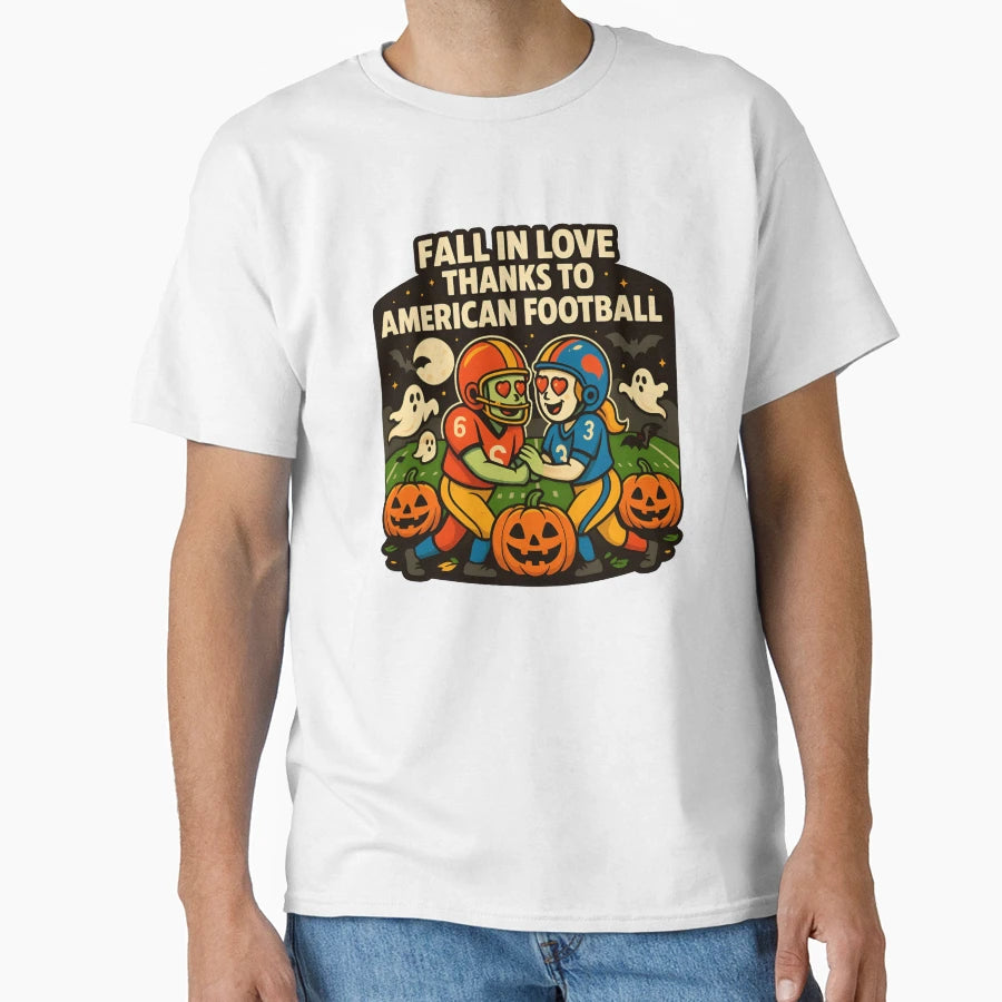 Love First Tackle Halloween T-Shirt - Casual Everyday Wear for Adults - T-Shirt, Sweatshirt, Hoodie