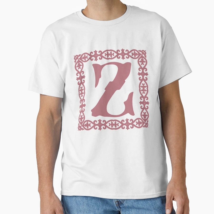 Letter Z Rose Gold T-Shirt - Minimalist Print for Adults - T-Shirt, Sweatshirt, Hoodie