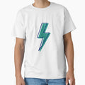 Glitter Blue Lightning Bolt T-Shirt - Aesthetic Graphic for Adults - T-Shirt, Sweatshirt, Hoodie