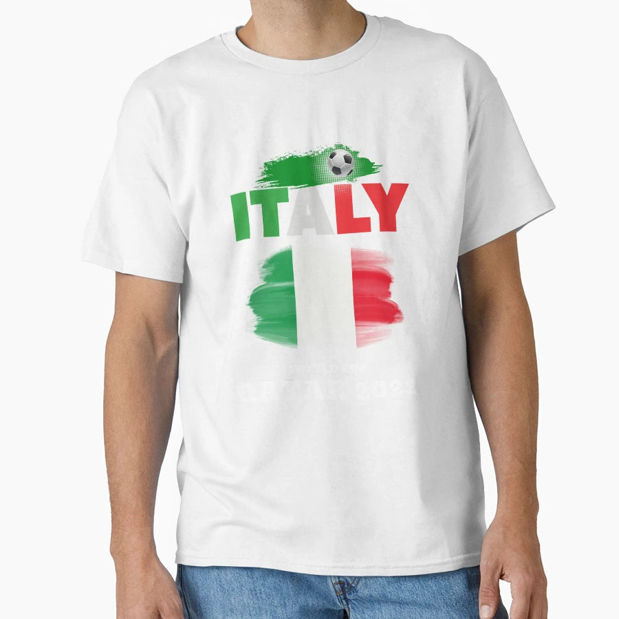 Italy Football Team World Cup Qatar 2022 T-Shirt - Unique Graphic Men Women - T-Shirt, Sweatshirt, Hoodie