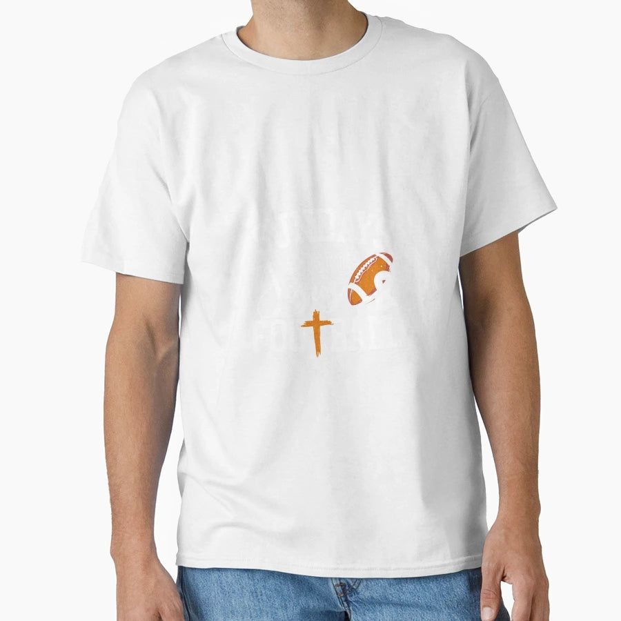 Sundays Are Jesus And Football T-Shirt - Fun Novelty Design for Adults - T-Shirt, Sweatshirt, Hoodie