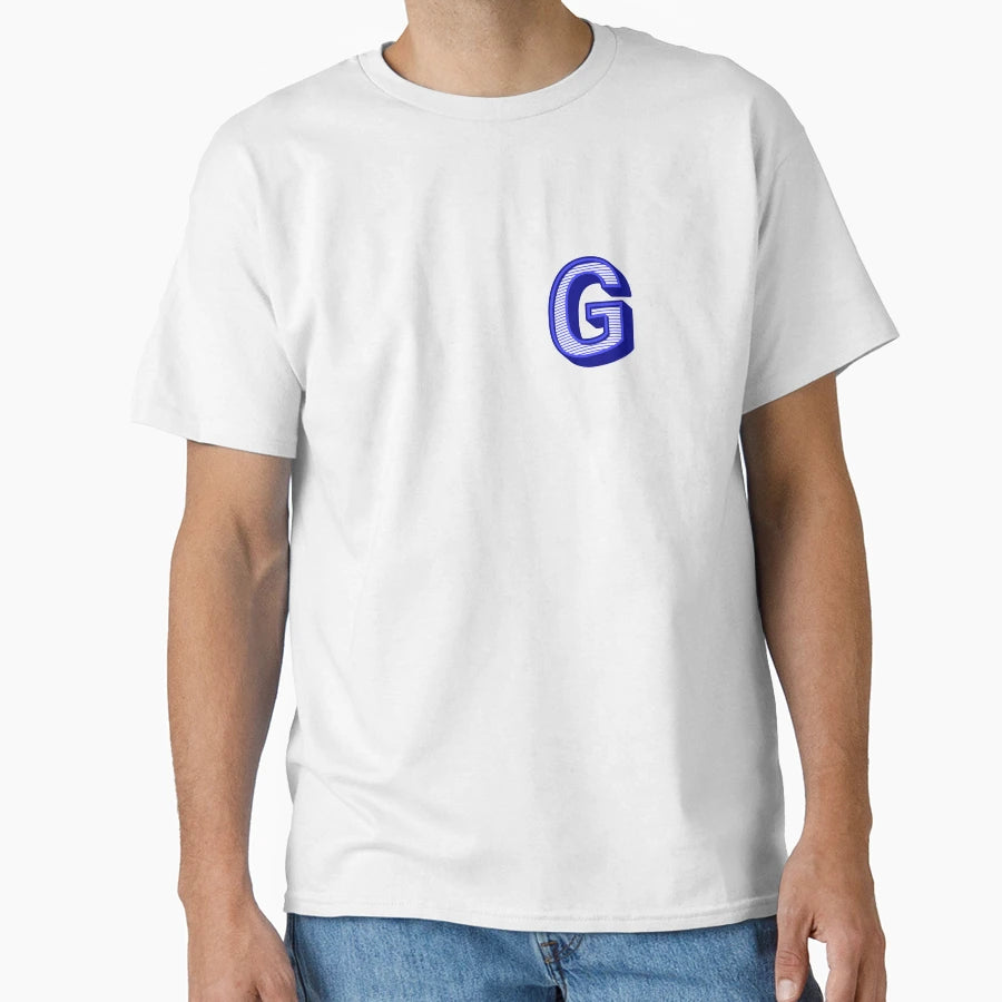 3D Alphabet Letter G Bold Typography T-Shirt - Aesthetic Graphic Unisex - T-Shirt, Sweatshirt, Hoodie