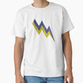 Blue Gold Glitter Lightning T-Shirt - Fun Novelty Design Men Women - T-Shirt, Sweatshirt, Hoodie