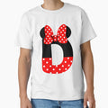 Minnie Monogram D T-Shirt - Minimalist Print Unisex - T-Shirt, Sweatshirt, Hoodie