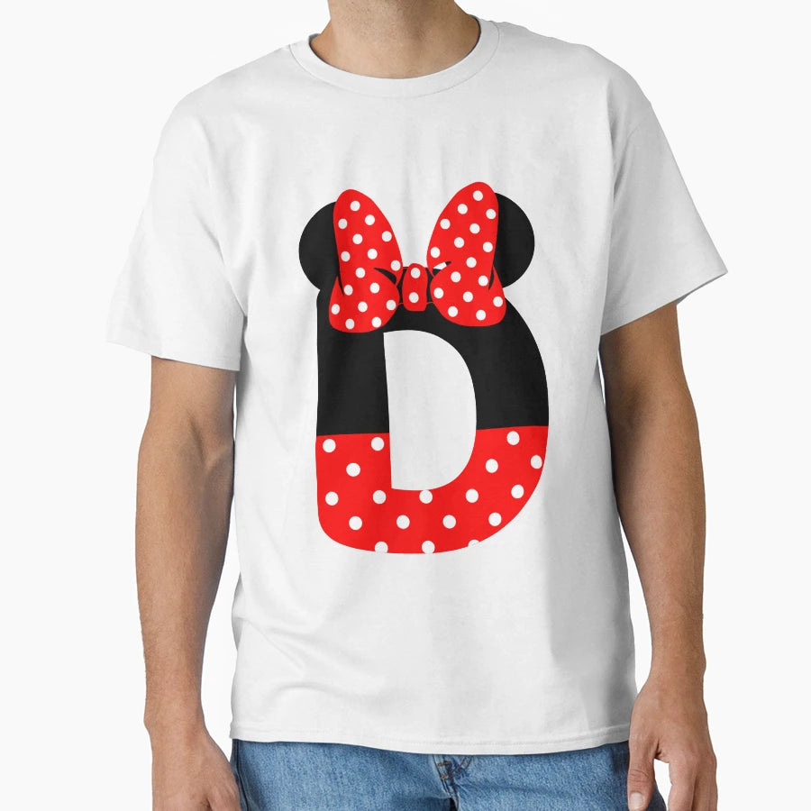 Minnie Monogram D T-Shirt - Minimalist Print Unisex - T-Shirt, Sweatshirt, Hoodie