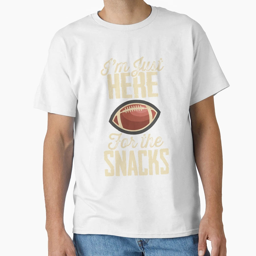 I Watch Football Snacks T-Shirt - Graphic Print Men Women - T-Shirt, Sweatshirt, Hoodie