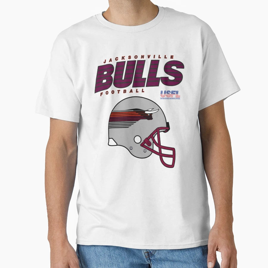 Jacksonville Bulls Helmet T-Shirt - Graphic Print Unisex - T-Shirt, Sweatshirt, Hoodie