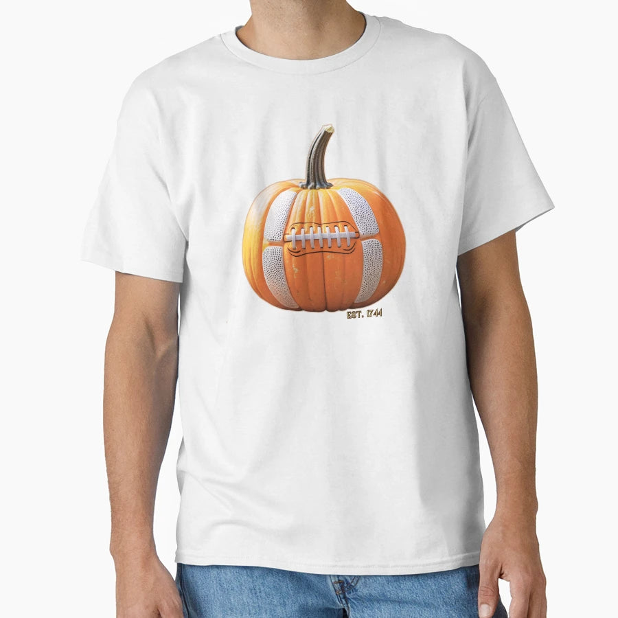Football Two Pumpkin T-Shirt - Unique Graphic Unisex - T-Shirt, Sweatshirt, Hoodie
