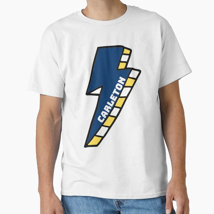 Carleton College Lightning Bolt T-Shirt - Novelty Apparel Unisex - T-Shirt, Sweatshirt, Hoodie