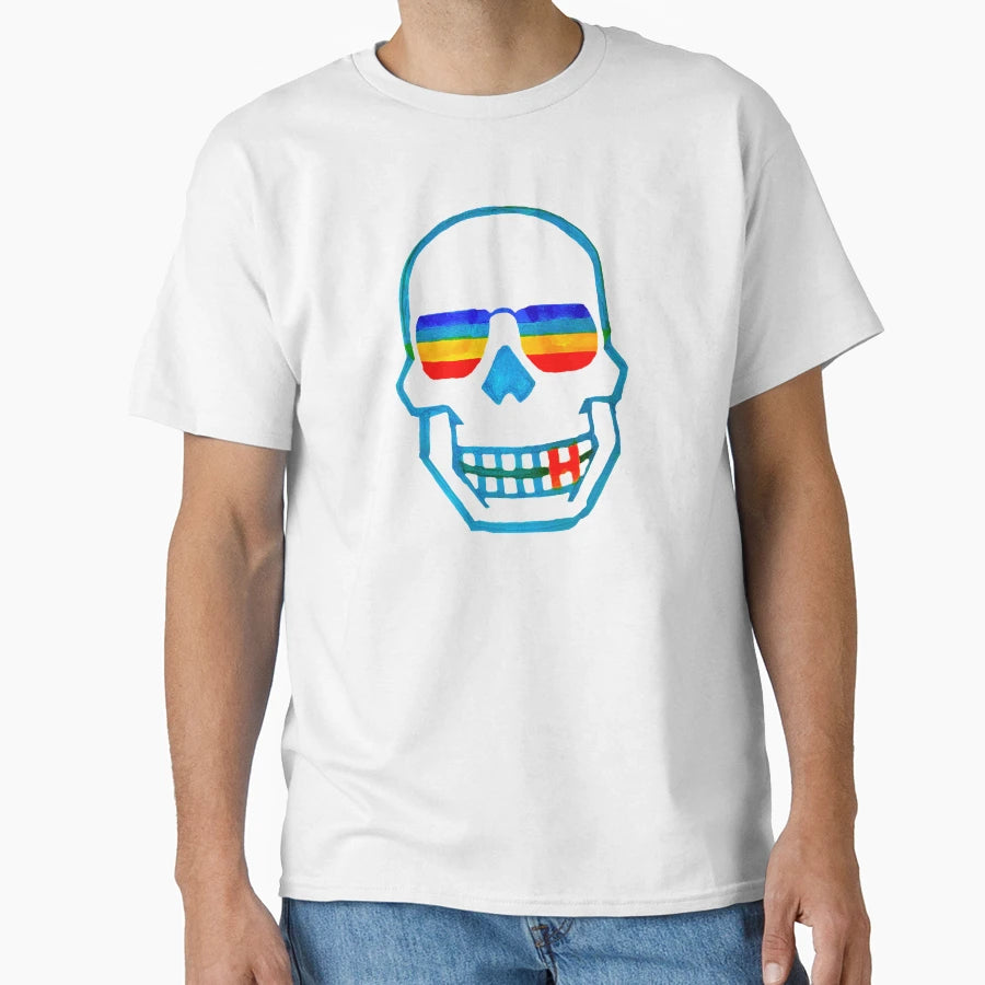 Skull Rainbow T-Shirt - Custom Art Print Men Women - T-Shirt, Sweatshirt, Hoodie