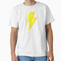 Yellow Lightning Bolts T-Shirt - Streetwear Style Unisex - T-Shirt, Sweatshirt, Hoodie
