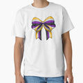 Nonbinary Pride Bow Tie T-Shirt - Trendy Graphic Men Women - T-Shirt, Sweatshirt, Hoodie