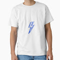 Blue Lightning Bolt Preppy Aesthetic T-Shirt - Streetwear Style Unisex - T-Shirt, Sweatshirt, Hoodie