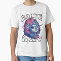 Game Day Halloween Skull Football T-Shirt - Novelty Apparel for Adults - T-Shirt, Sweatshirt, Hoodie