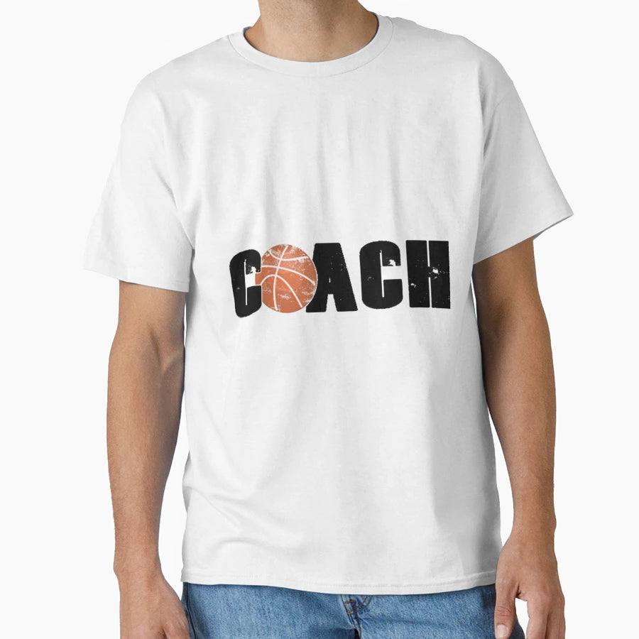 Basketball Coach Black T-Shirt - Fun Novelty Design for Adults - T-Shirt, Sweatshirt, Hoodie