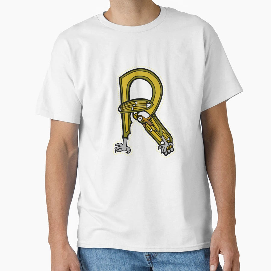Letter R Medieval Owl T-Shirt - Aesthetic Graphic Unisex - T-Shirt, Sweatshirt, Hoodie