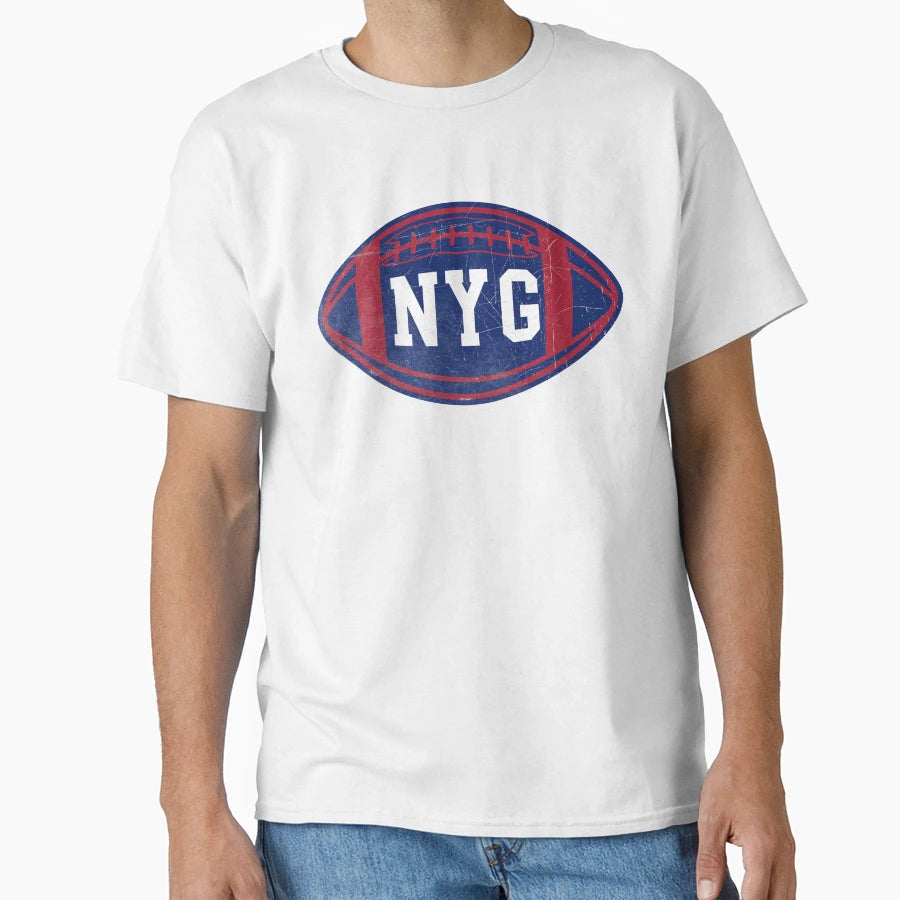 New York Throwback Football T-Shirt - Minimalist Print for Adults - T-Shirt, Sweatshirt, Hoodie