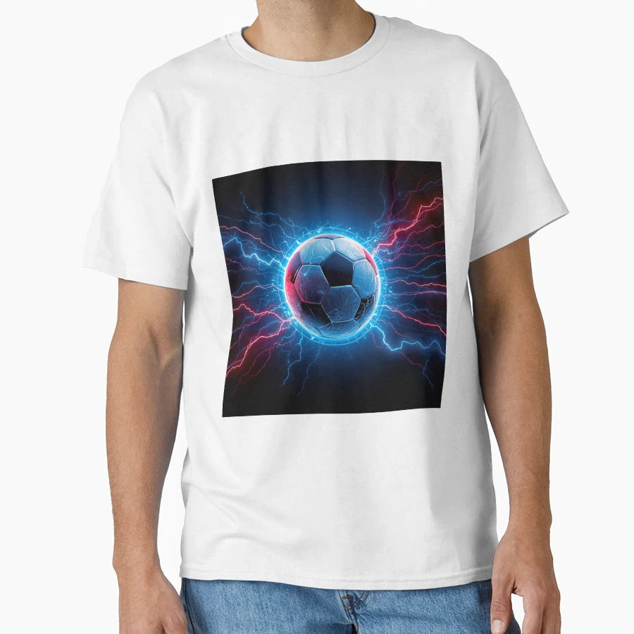 Electric Soccer Energy Game Day Football T-Shirt - Graphic Print for Adults - T-Shirt, Sweatshirt, Hoodie