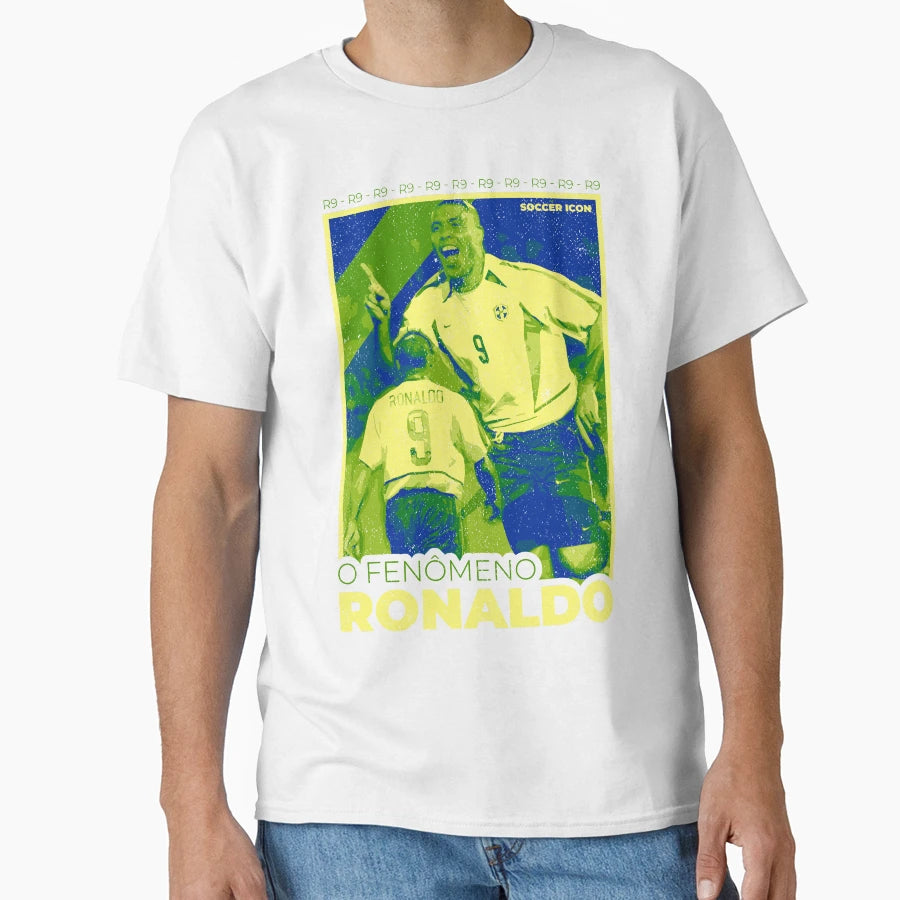 Ronaldo Street Art Soccer Icons T-Shirt - Custom Art Print Men Women - T-Shirt, Sweatshirt, Hoodie