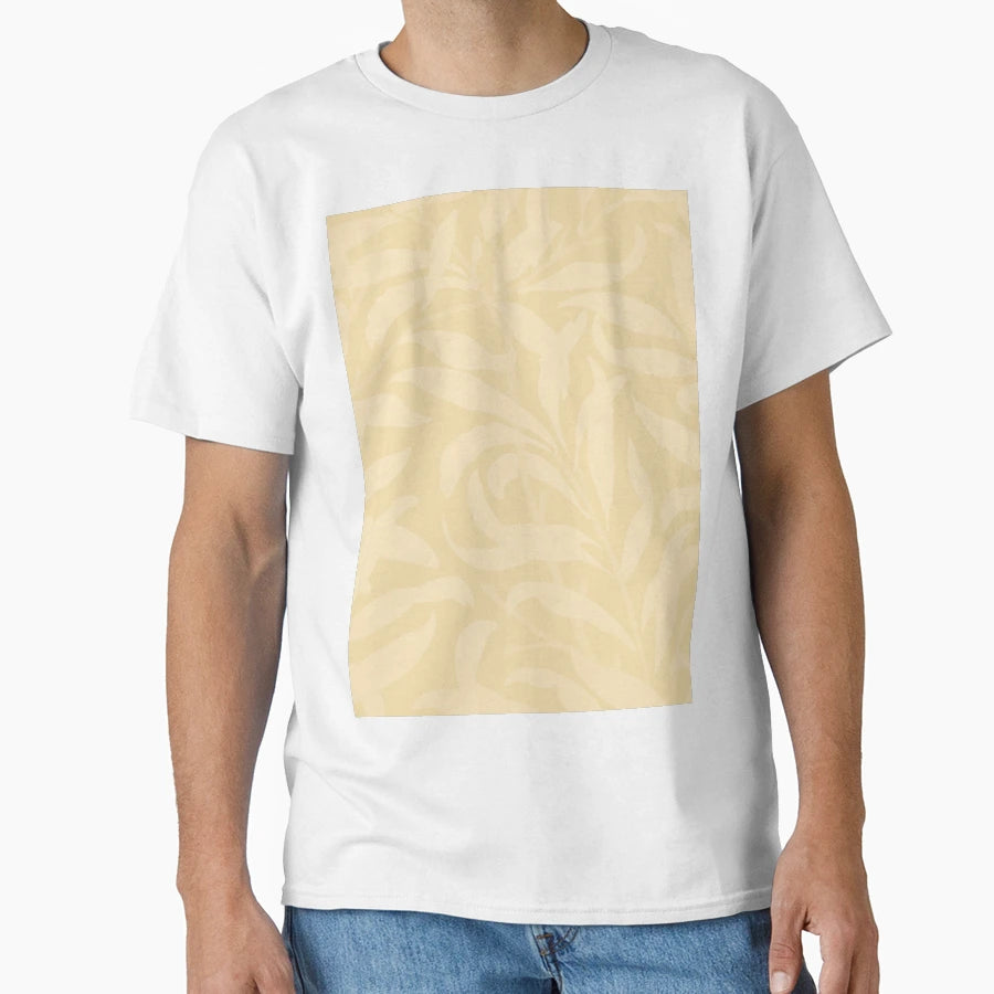 Elegant Pastel Yellow Color Leaves T-Shirt - Fun Novelty Design for Adults - T-Shirt, Sweatshirt, Hoodie