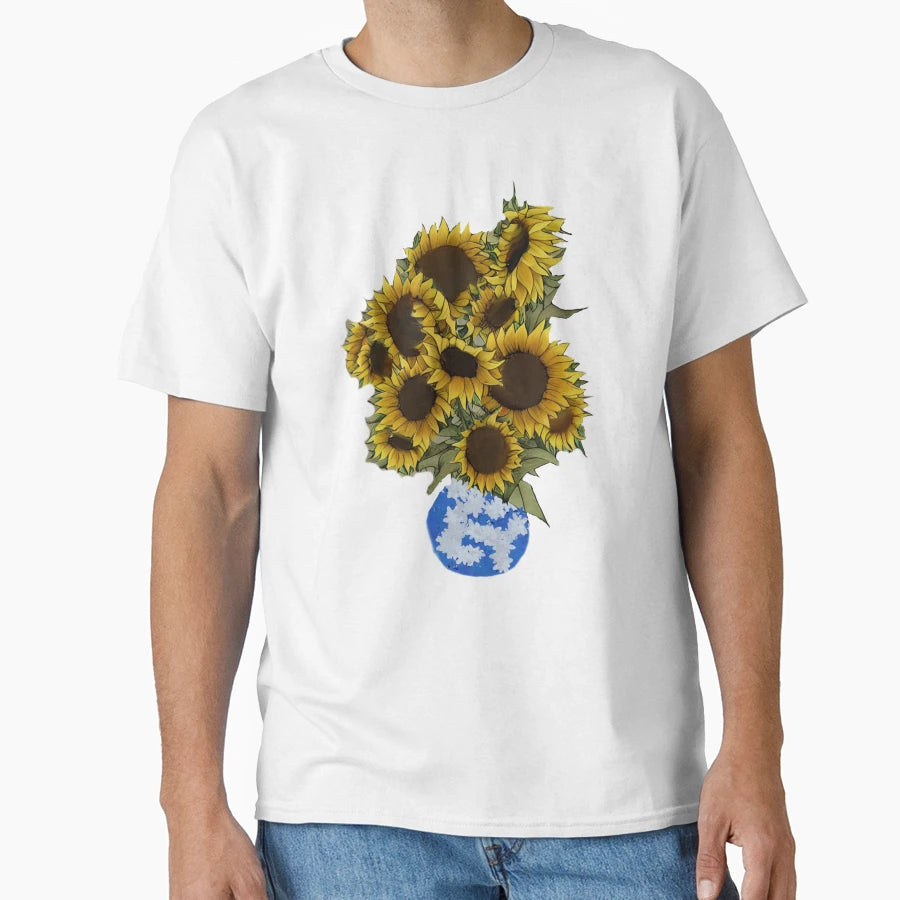 Autumn Sunflowers T-Shirt - Minimalist Print Unisex - T-Shirt, Sweatshirt, Hoodie