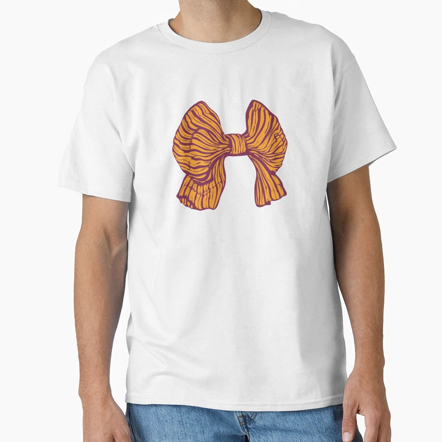 Tiger Colored Bow T-Shirt - Graphic Print for Adults - T-Shirt, Sweatshirt, Hoodie