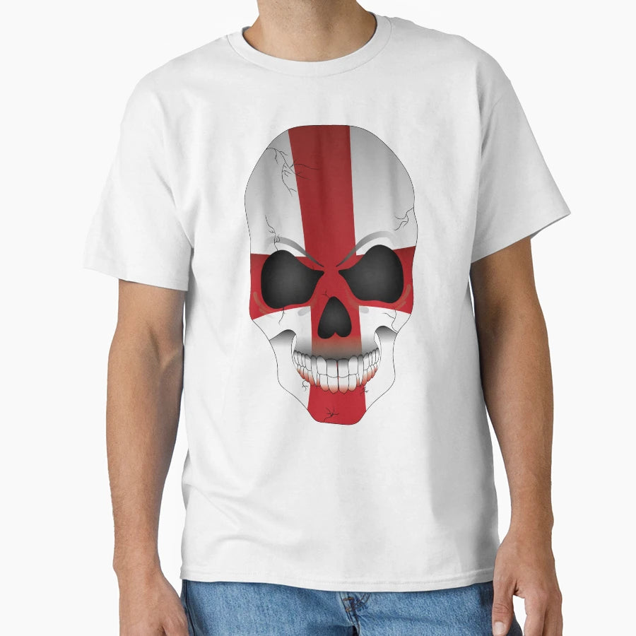 English Vampire Skull Flag T-Shirt - Custom Art Print Unisex - T-Shirt, Sweatshirt, Hoodie