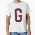 Letter G Bold Collegiate Font Varsity T-Shirt - Minimalist Print Men Women - T-Shirt, Sweatshirt, Hoodie