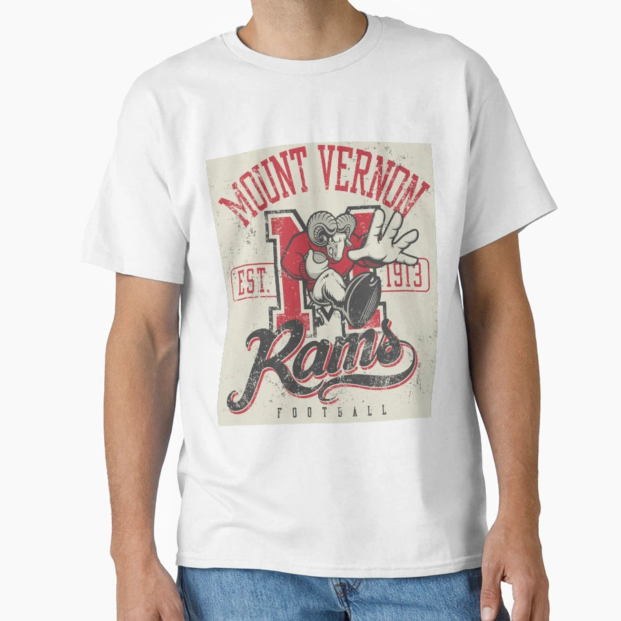 Mount Vernon Rams T-Shirt - Unique Graphic for Adults - T-Shirt, Sweatshirt, Hoodie