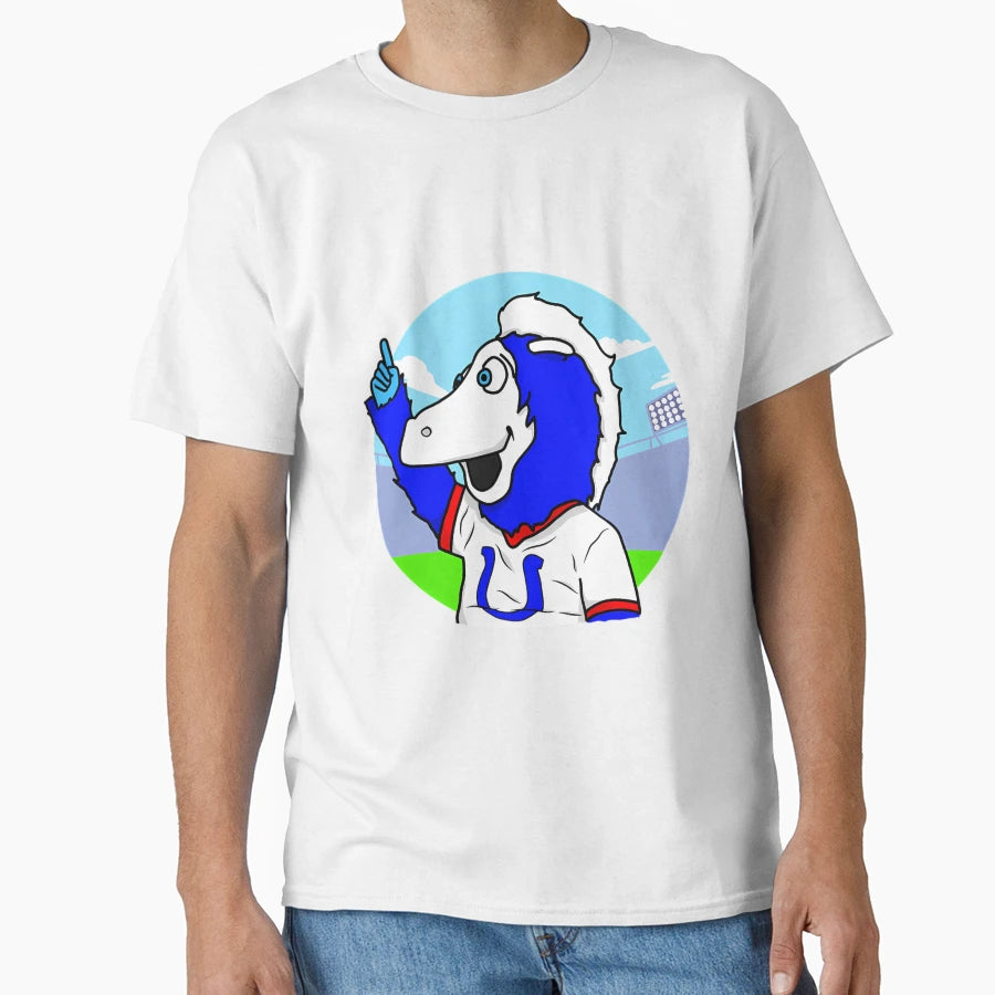 Blue Indianapolis Colts Mascot T-Shirt - Streetwear Style for Adults - T-Shirt, Sweatshirt, Hoodie