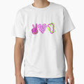 Peace Love Mardi Gras T-Shirt - Graphic Print for Adults - T-Shirt, Sweatshirt, Hoodie