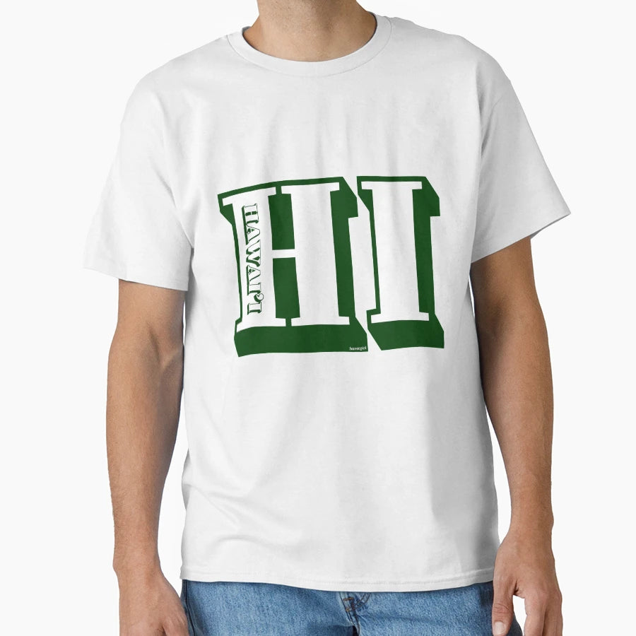 Abbreviated Hawaii Hawaii T-Shirt - Custom Art Print Men Women - T-Shirt, Sweatshirt, Hoodie