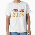 Senior 2026 Graduation Collegiate T-Shirt - Custom Art Print for Adults - T-Shirt, Sweatshirt, Hoodie