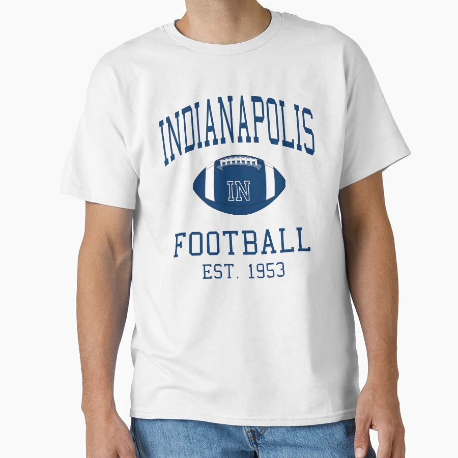 Indianapolis Football T-Shirt - Fun Novelty Design for Adults - T-Shirt, Sweatshirt, Hoodie