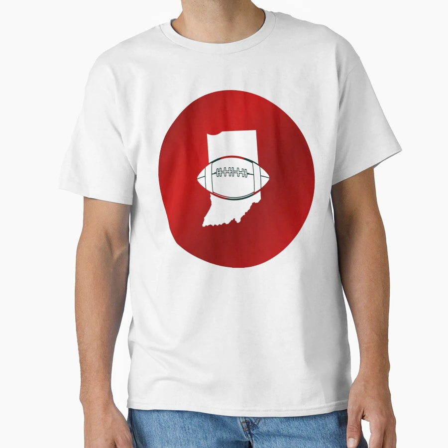 Indiana Football State Pride T-Shirt - Minimalist Print Men Women - T-Shirt, Sweatshirt, Hoodie