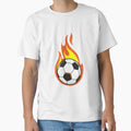 Soccer Fire T-Shirt - Trendy Graphic for Adults - T-Shirt, Sweatshirt, Hoodie