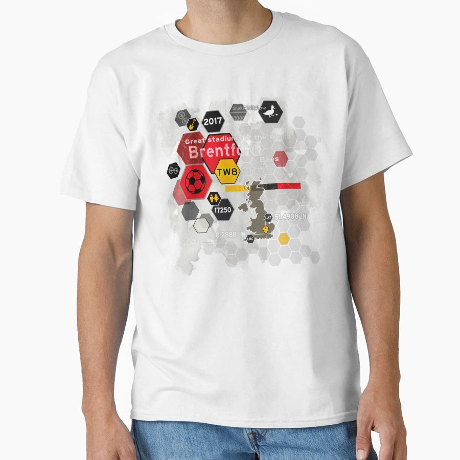 Brentford Great Stadiums 15 T-Shirt - Aesthetic Graphic Men Women - T-Shirt, Sweatshirt, Hoodie