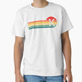 Letter K Monogram Rainbow Circle T-Shirt - Aesthetic Graphic for Adults - T-Shirt, Sweatshirt, Hoodie