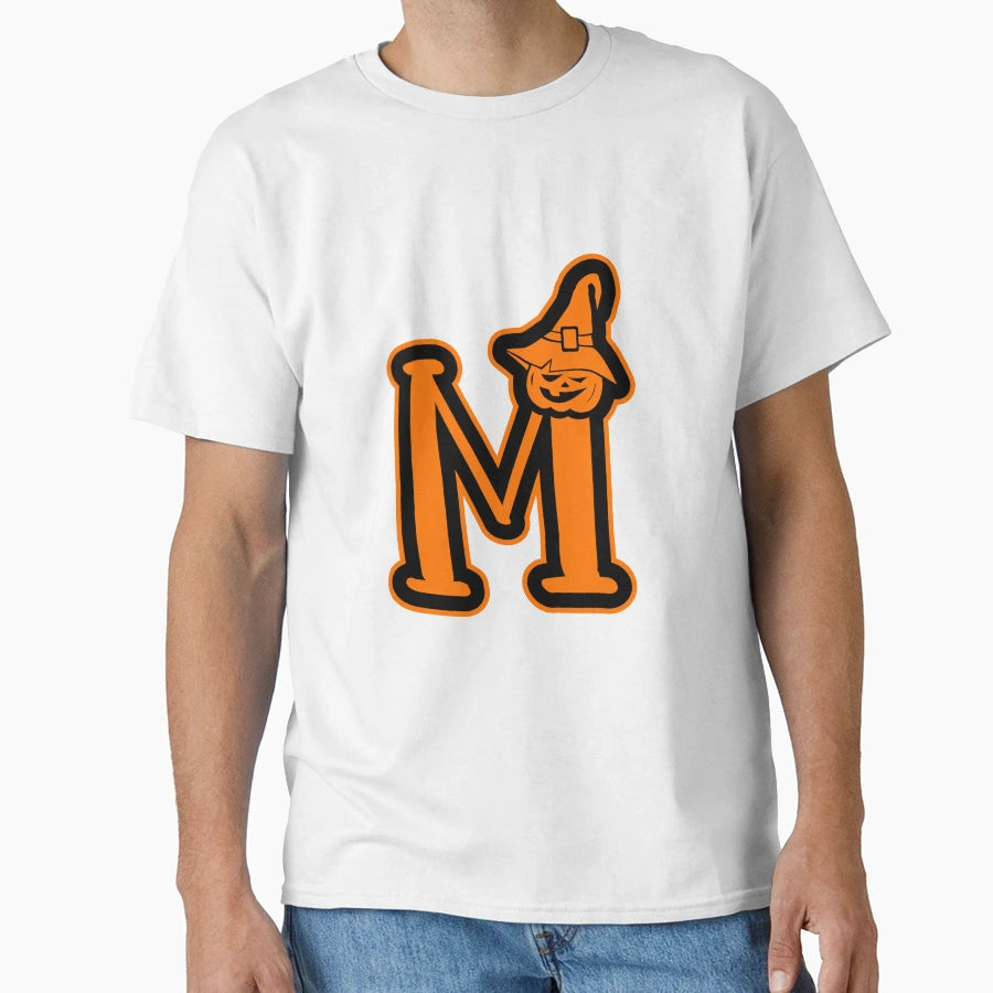 Letter M Simple Lazy Halloween Costume T-Shirt - Novelty Apparel Unisex - T-Shirt, Sweatshirt, Hoodie