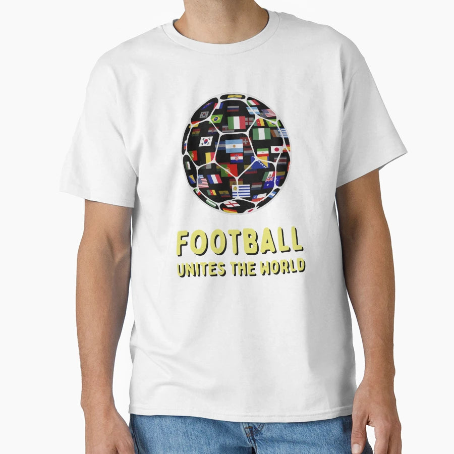 Football Unites World T-Shirt - Custom Art Print for Adults - T-Shirt, Sweatshirt, Hoodie