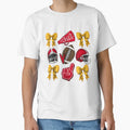 Football Coquette Bow Football Mom Game T-Shirt - Trendy Graphic Men Women - T-Shirt, Sweatshirt, Hoodie