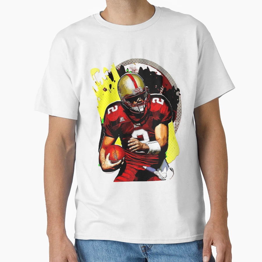 Abstract Modern Football Player T-Shirt - Trendy Graphic for Adults - T-Shirt, Sweatshirt, Hoodie