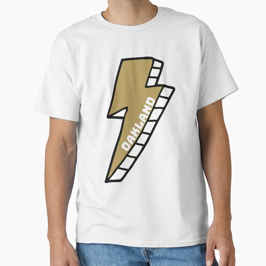Oakland University Lightning Bolt T-Shirt - Novelty Apparel Men Women - T-Shirt, Sweatshirt, Hoodie
